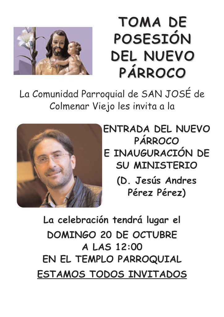 Toma Posesion Parroco San Josépq