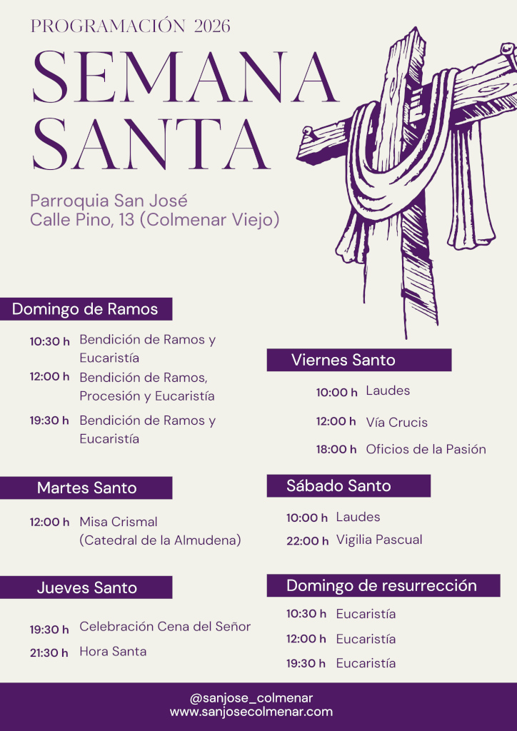 Flyer Vertical programa de Semana Santa Ilustrado Moderno morado 20260325 165801 0000