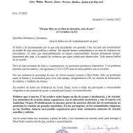 Jornada de ayuno y oración por la paz y la reconciliación